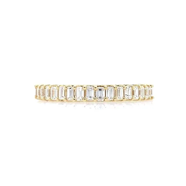 18K Yellow Gold 0.58 CTW Emerald Cut Diamond Band Franzetti Jewelers Austin, TX