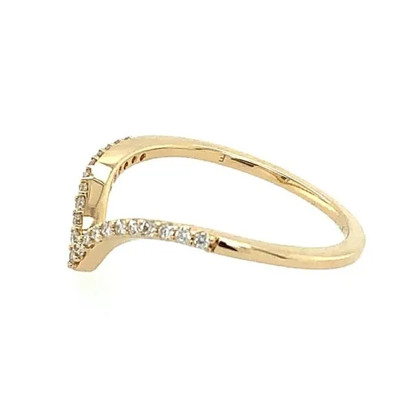 14KY Gold Chevron 'V' Shaped Diamond Band Image 2 Franzetti Jewelers Austin, TX