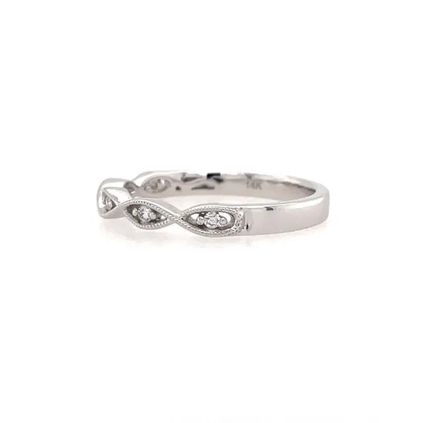 14K White Gold Diamond Band Image 2 Franzetti Jewelers Austin, TX