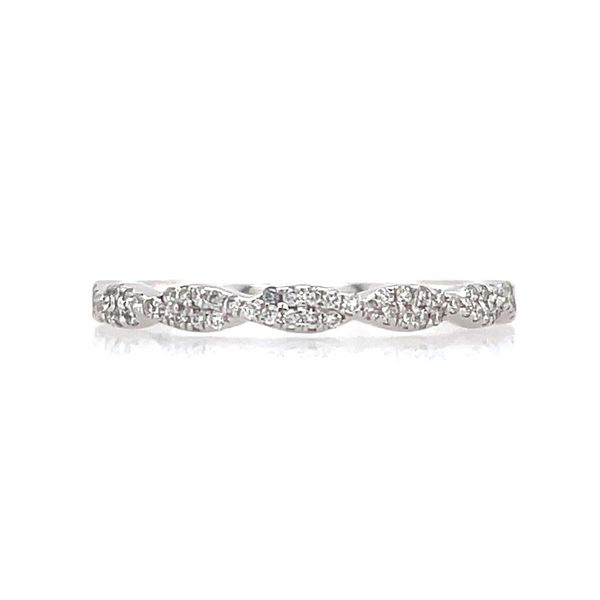 14K White Gold Diamond Twist Ring Franzetti Jewelers Austin, TX