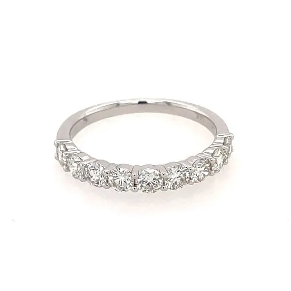 14K White Gold 9 Diamond Band 0.92 CTW Image 3 Franzetti Jewelers Austin, TX