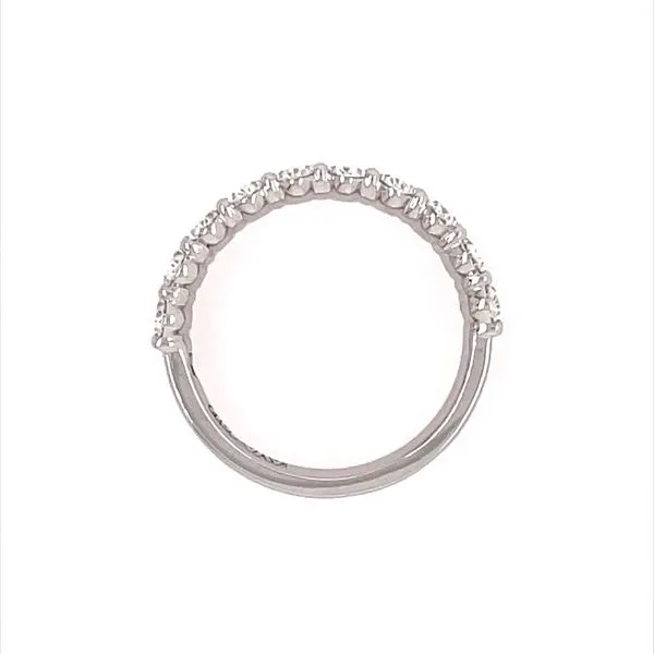 18K White Gold 1.60 CTW Oval Diamond Band Image 5 Franzetti Jewelers Austin, TX