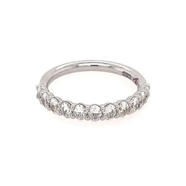 18K White Gold 0.96 CTW Oval Diamond Band Image 3 Franzetti Jewelers Austin, TX