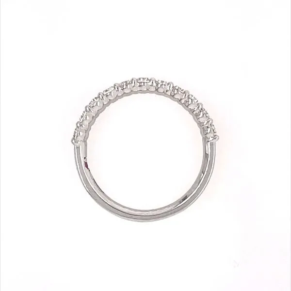 18K White Gold 0.96 CTW Oval Diamond Band Image 5 Franzetti Jewelers Austin, TX