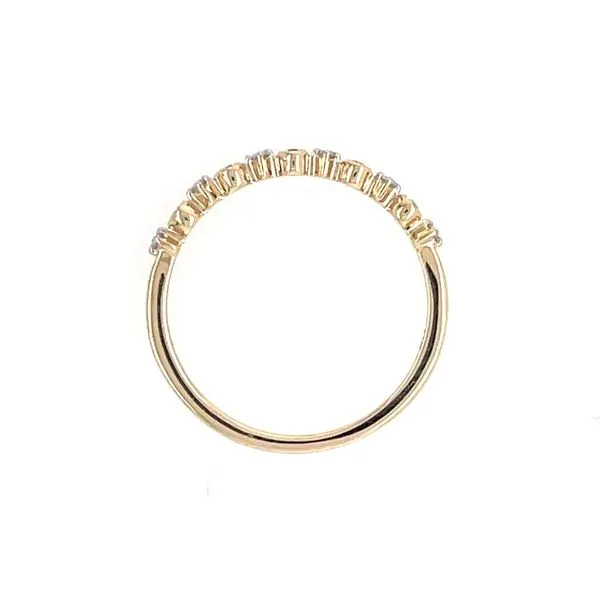 14K Yellow Gold 1/10 CTW Diamond Wedding Band Image 3 Franzetti Jewelers Austin, TX