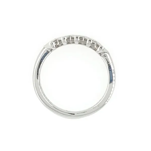 Platinum 5 Radiant Diamond Anniversary Band 0.59 CTW Image 3 Franzetti Jewelers Austin, TX