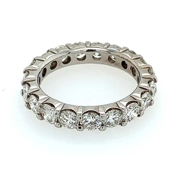18K White Gold Round Diamond Eternity Band 2.92 CTW Image 3 Franzetti Jewelers Austin, TX