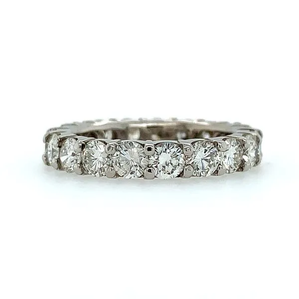 18K White Gold Round Diamond Eternity Band 2.92 CTW Franzetti Jewelers Austin, TX