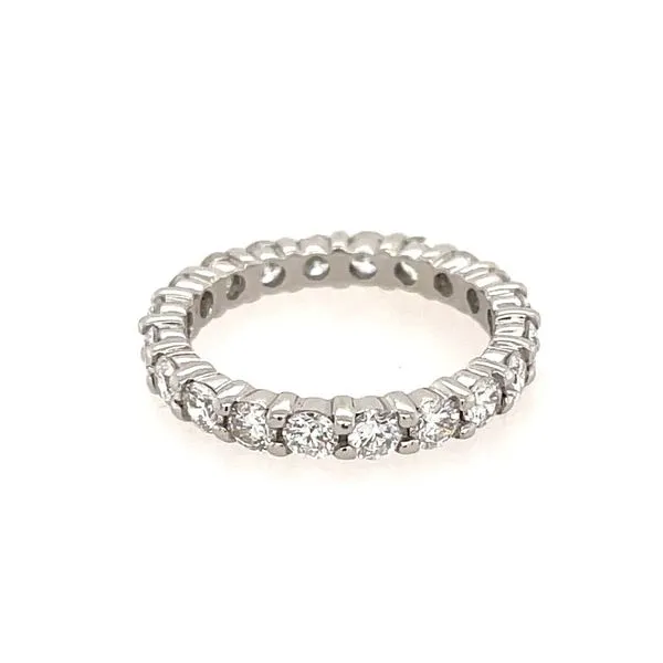 Estate: Platinum Round Diamond Eternity Band 1.54 CTW Image 3 Franzetti Jewelers Austin, TX