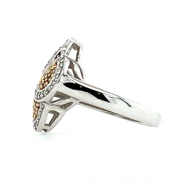 14K White Gold Brown & Colorless Diamond Ring Image 3 Franzetti Jewelers Austin, TX