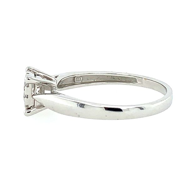14K White Gold Square Design Diamond Ring Image 3 Franzetti Jewelers Austin, TX