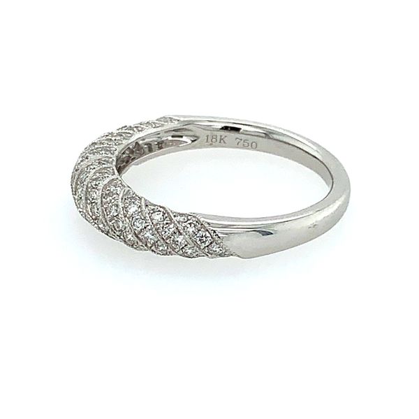 18KW Gold Diamond Twist Design Ring Image 2 Franzetti Jewelers Austin, TX