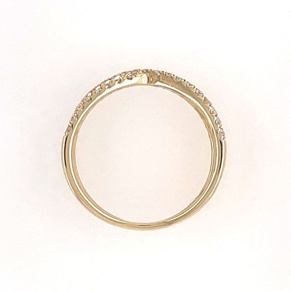 14KY Gold Diamond X Ring Image 4 Franzetti Jewelers Austin, TX