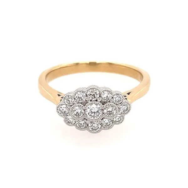 14K Yellow & White Gold 1/2 CTW Round Diamond Ring Image 3 Franzetti Jewelers Austin, TX