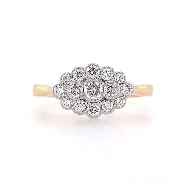 14K Yellow & White Gold 1/2 CTW Round Diamond Ring Franzetti Jewelers Austin, TX