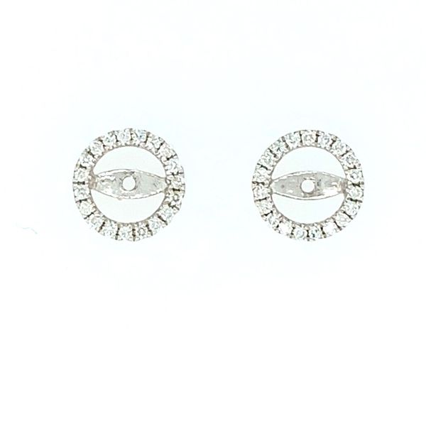 14K White Gold Diamond Earring Jackets Franzetti Jewelers Austin, TX