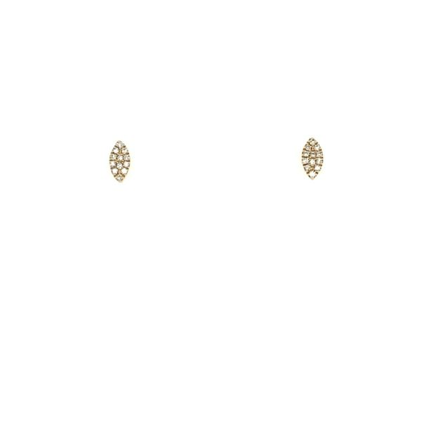 Diamond Marquis Stud Earrings Image 3 Franzetti Jewelers Austin, TX
