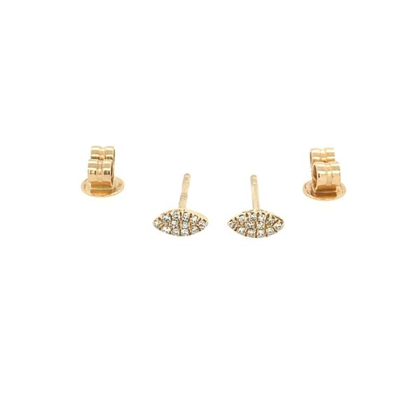 Diamond Marquis Stud Earrings Franzetti Jewelers Austin, TX