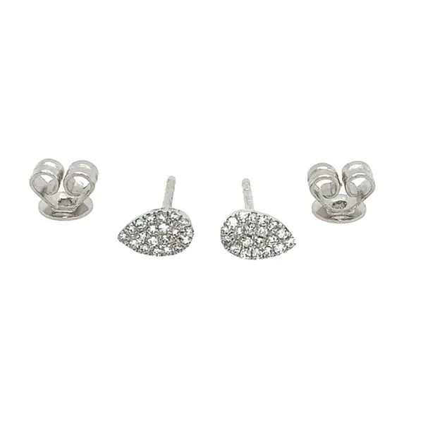 Diamond Pear Stud Earrings Image 2 Franzetti Jewelers Austin, TX