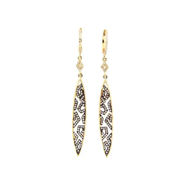 14K Yellow Gold Diamond Earring Franzetti Jewelers Austin, TX