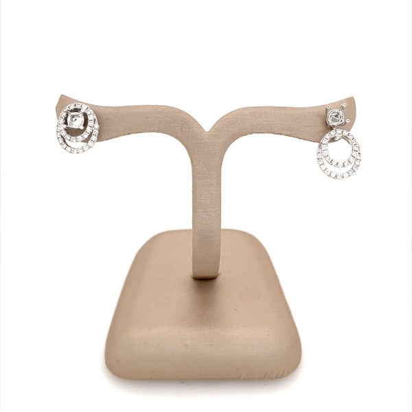 14K White Gold Diamond Earring Jackets 0.40 CTW Image 3 Franzetti Jewelers Austin, TX