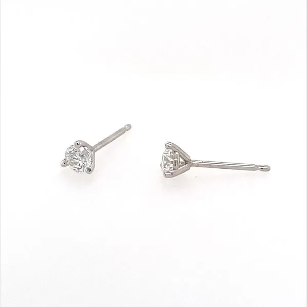 14K White Gold 1/3 CTW Diamond Stud Earrings Image 2 Franzetti Jewelers Austin, TX