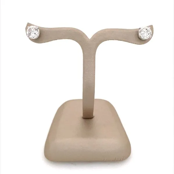 14K White Gold 2 CTW 4-Prong Diamond Stud Earrings G-H Image 4 Franzetti Jewelers Austin, TX