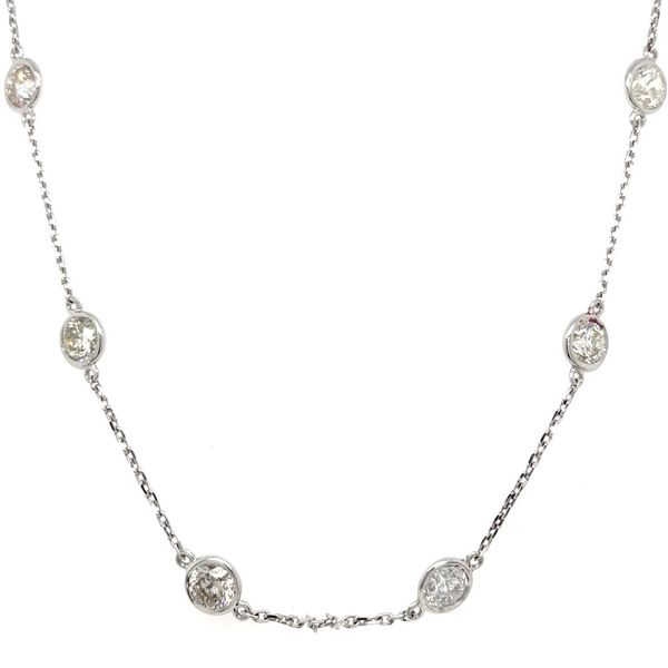 Charles Krypell - Pastel Diamond Station Necklace - Aquamarine – Robinson's  Jewelers