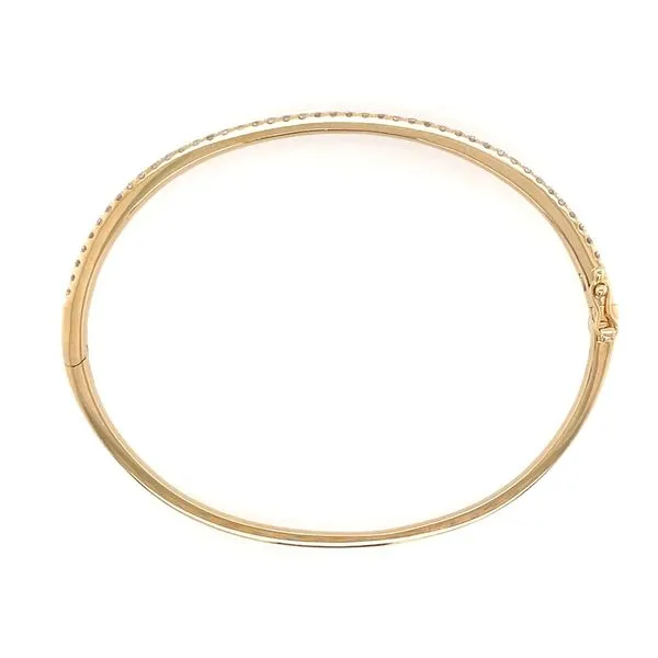 14K Yellow Gold 0.80 CTW Diamond Bangle Bracelet Image 4 Franzetti Jewelers Austin, TX