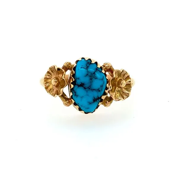 Estate: 14KY Gold Ring with Turquoise Franzetti Jewelers Austin, TX