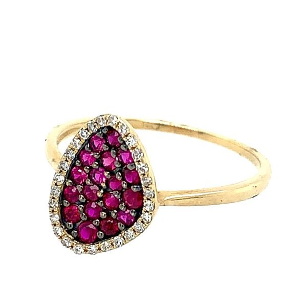Ruby and Diamond Ring Image 2 Franzetti Jewelers Austin, TX