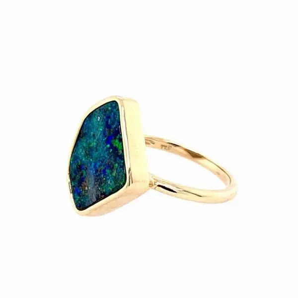 14K Yellow Gold Boulder Opal Ring Image 2 Franzetti Jewelers Austin, TX