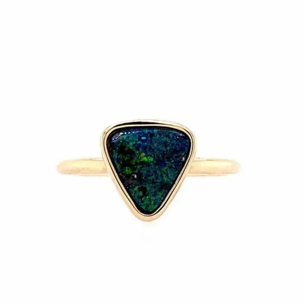 14K Yellow Gold Boulder Opal Ring Image 2 Franzetti Jewelers Austin, TX