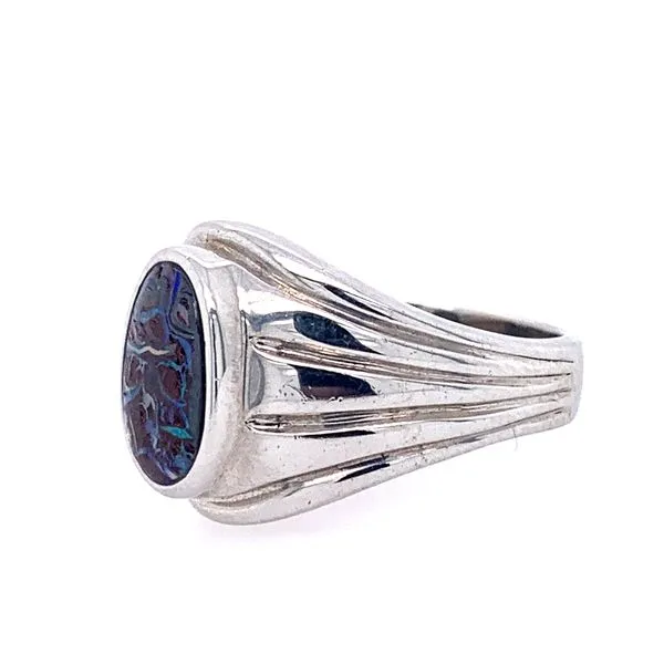 SS Boulder Opal Ring Image 2 Franzetti Jewelers Austin, TX