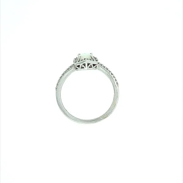 14 Karat White Gold Australian Opal Ring Image 3 Franzetti Jewelers Austin, TX