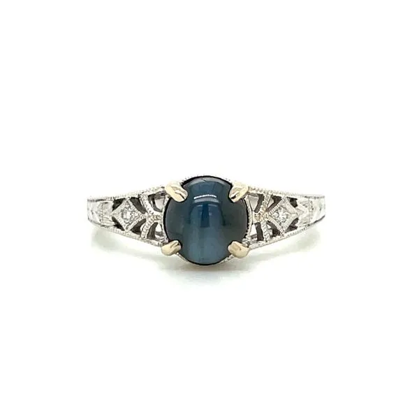 18KW 1.86 Ct Cats Eye Alexandrite & Dimaond Ring Franzetti Jewelers Austin, TX