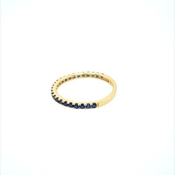 18KY Gold Blue Sapphire Band 0.43 CTW Image 3 Franzetti Jewelers Austin, TX