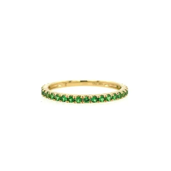 18KY Gold Green Garnet Band 0.46 CTW Franzetti Jewelers Austin, TX