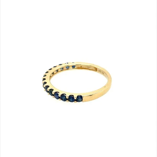 18KY Gold Blue Sapphire Band 0.72 CTW Image 3 Franzetti Jewelers Austin, TX