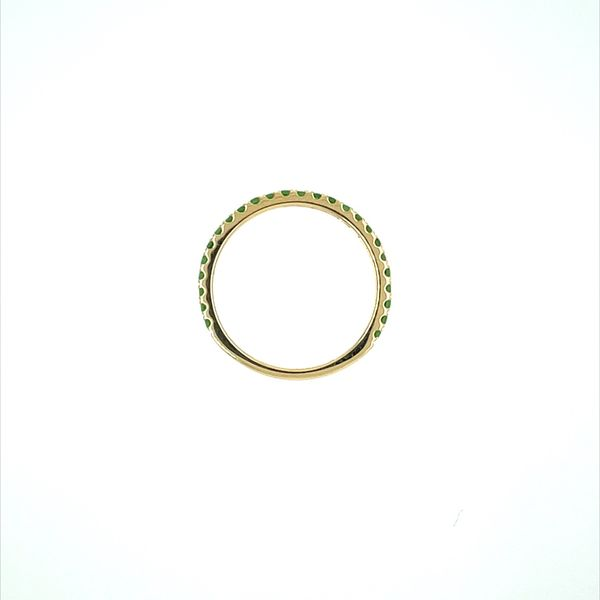 18KY Gold Green Garnet Band 0.46 CTW Image 4 Franzetti Jewelers Austin, TX