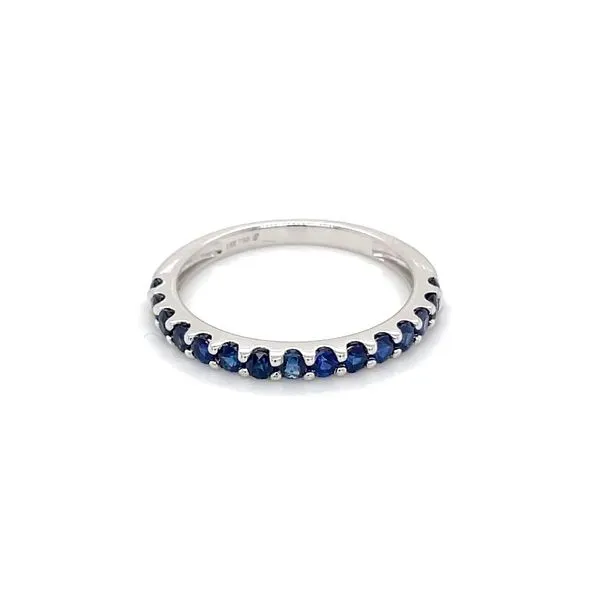 18KW Gold Blue Sapphire Band 0.72 CTW Image 4 Franzetti Jewelers Austin, TX