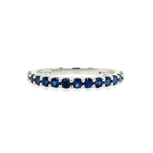 18KW Gold Blue Sapphire Band 0.72 CTW Franzetti Jewelers Austin, TX