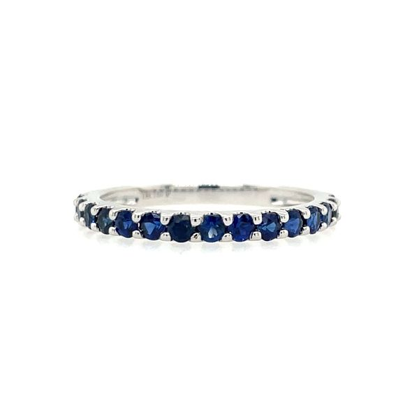 18KW Gold Blue Sapphire Band 0.72 CTW Franzetti Jewelers Austin, TX