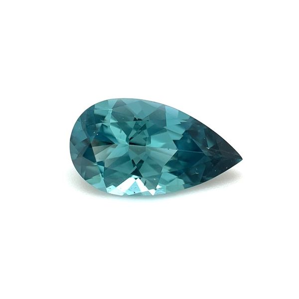 2.15 Carat Pear Cut Greenish Blue Tourmaline Image 3 Franzetti Jewelers Austin, TX