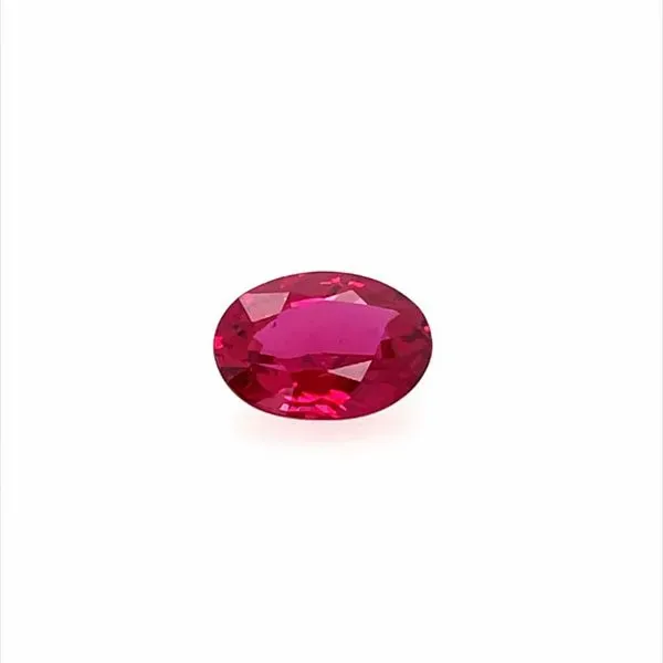 1.52 Carat Oval Natural Red Ruby Franzetti Jewelers Austin, TX