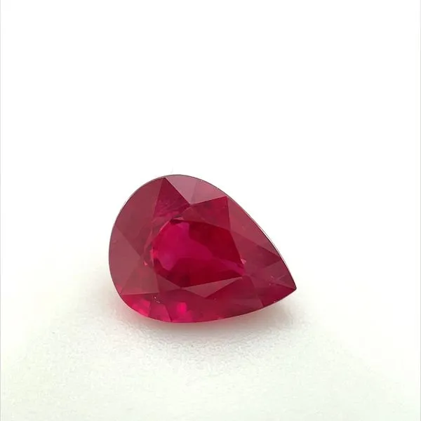 1.26 Carat Pear Shape Ruby Franzetti Jewelers Austin, TX