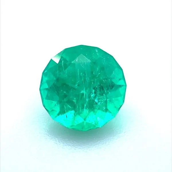 1.12 Carat Round Emerald Franzetti Jewelers Austin, TX