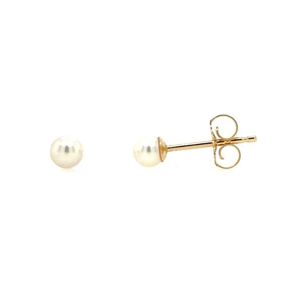 14KY Gold 3.5 - 4 mm Akoya Pearl Stud Earrings Franzetti Jewelers Austin, TX