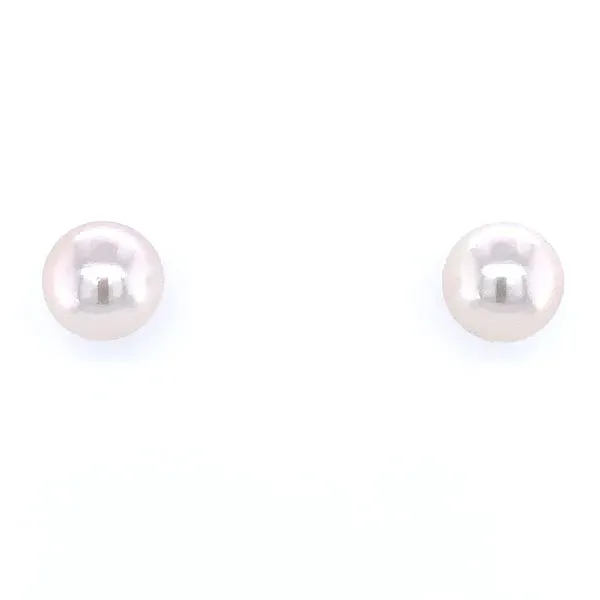 14KW Gold 7.5 - 8 mm Akoya Pearl Stud Earrings Franzetti Jewelers Austin, TX