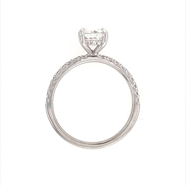 14KW Gold Engagement Ring with 1.51 Ct Radiant Lab Diamond Image 5 Franzetti Jewelers Austin, TX
